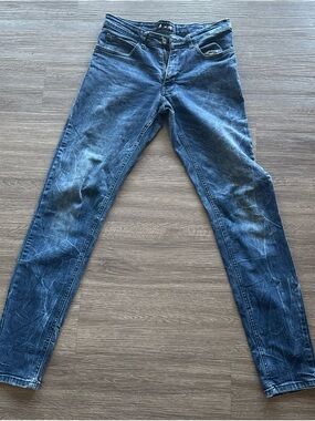 Men's Skinny Jeans in Faded Blue Wash
